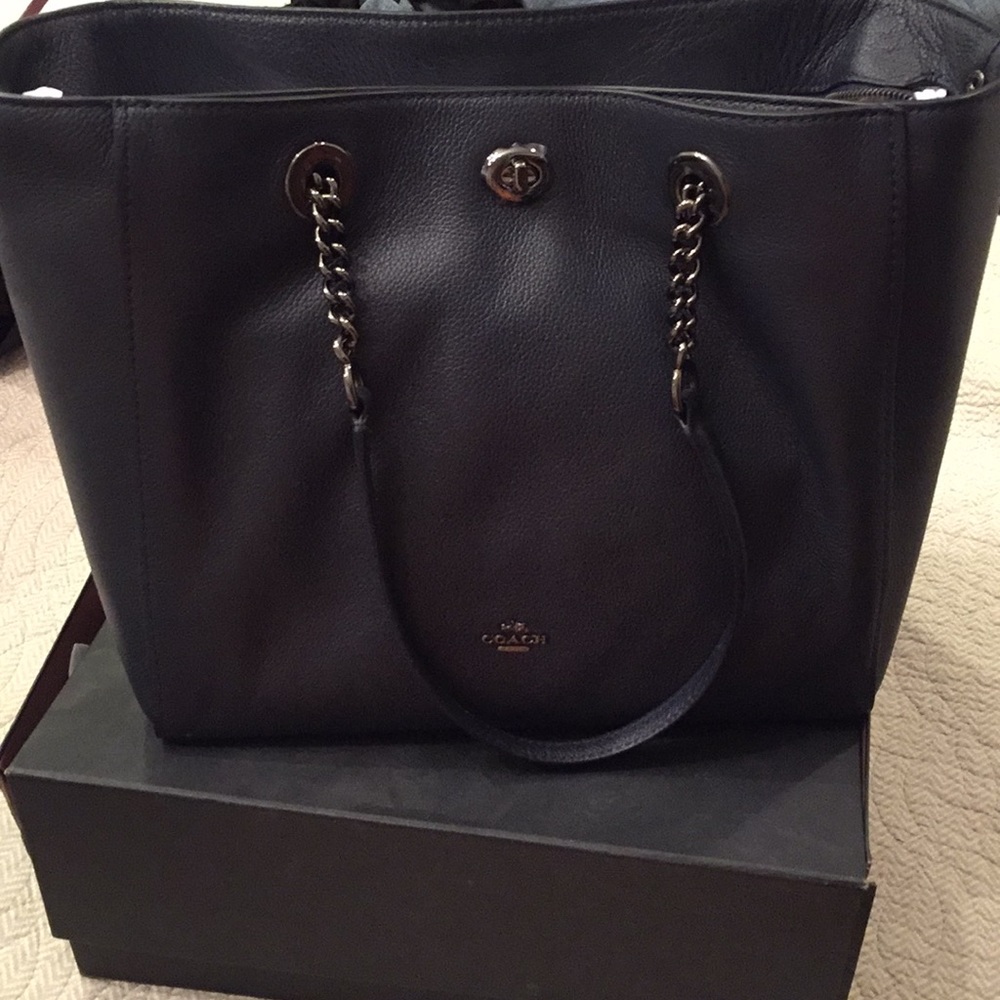 Navy Coach bag